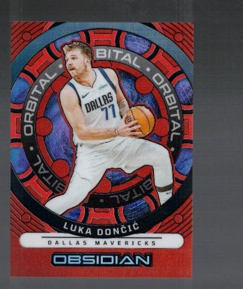 2023 Panini Obsidian Basketball Electric Etch Orange Flood Luka Doncic #29 PSA 8.5