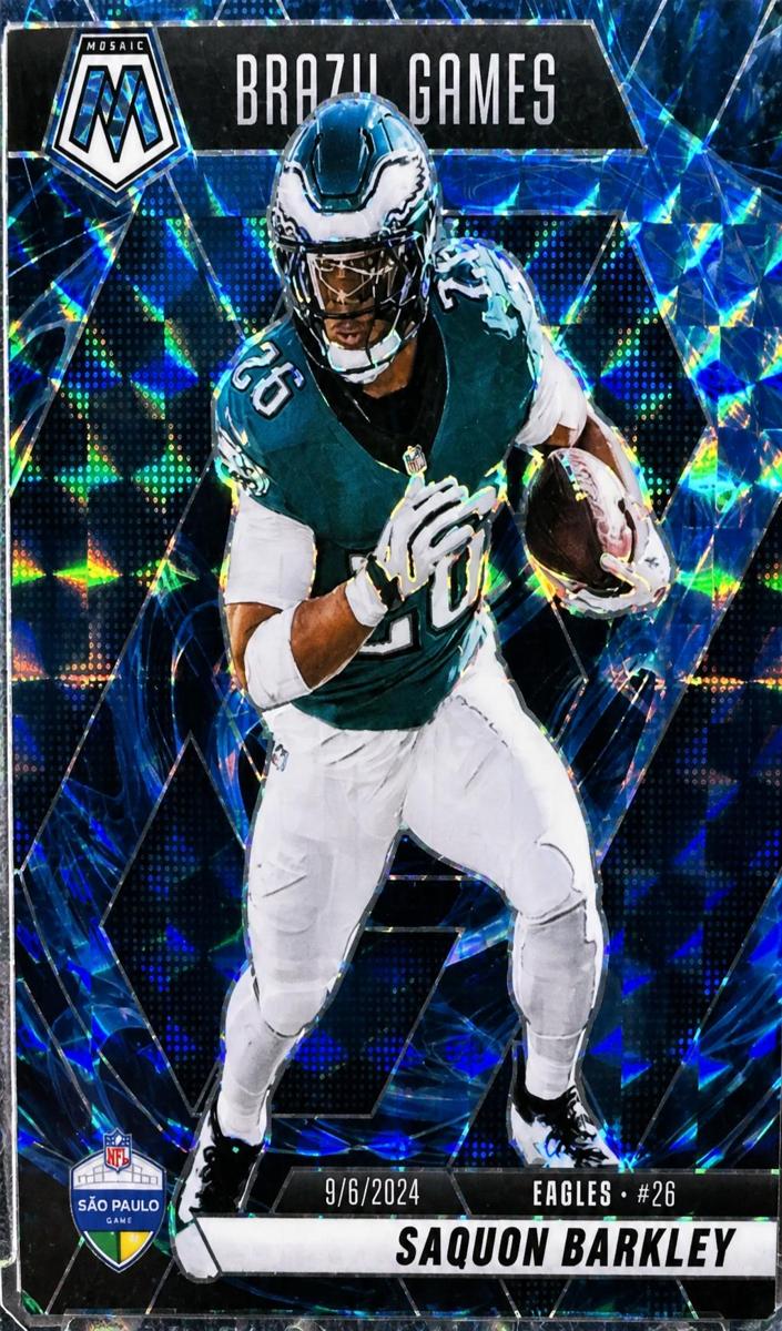 2025 Panini Mosaic Football Genesis Saquon Barkley #263 PSA 9