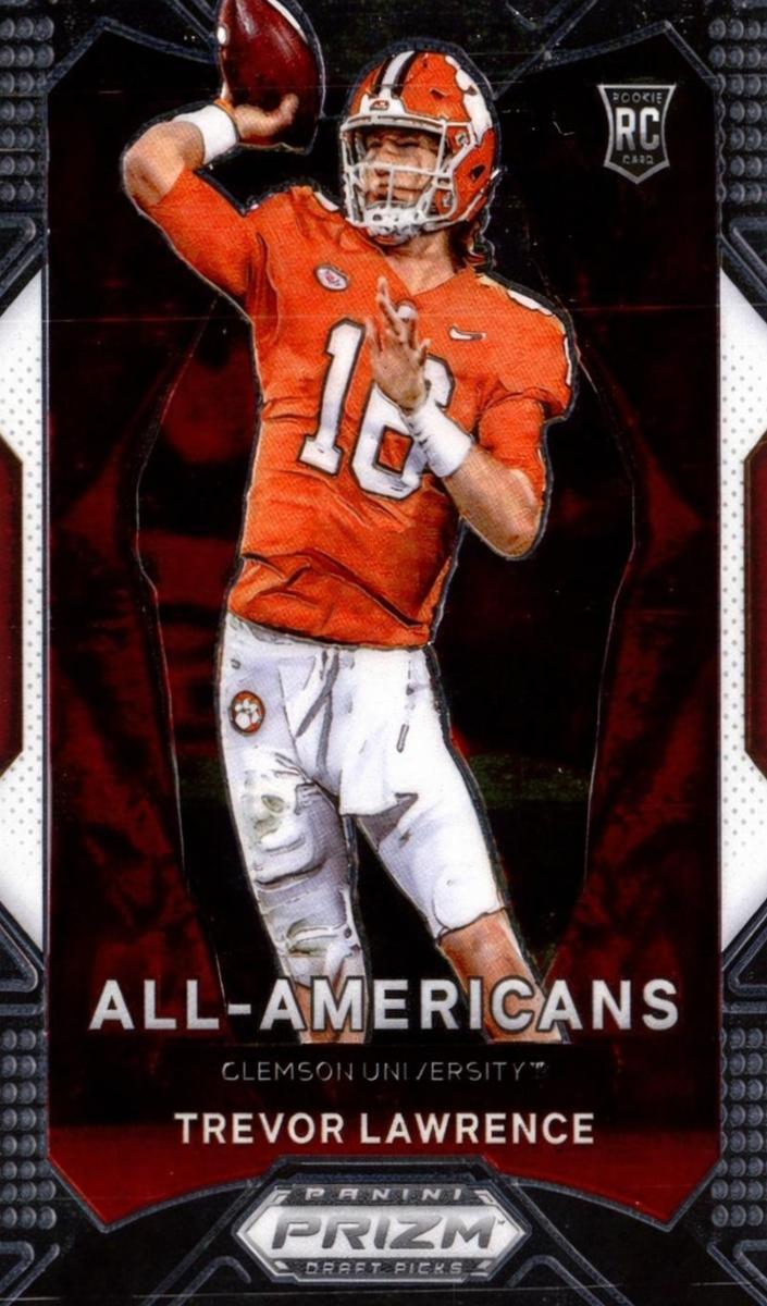 2021 Panini Prizm Draft Picks Football Trevor Lawrence #181 HGA 9