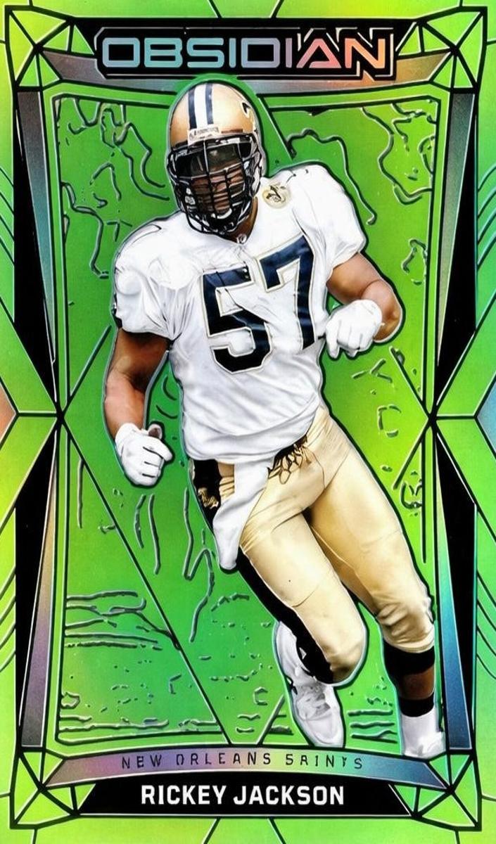 2024 Panini Obsidian Football Green Rickey Jackson #144