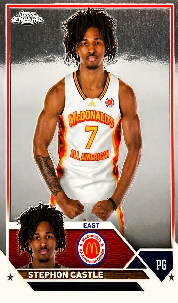 2023 Topps Chrome McDonald's All American Basketball Stephon Castle #52