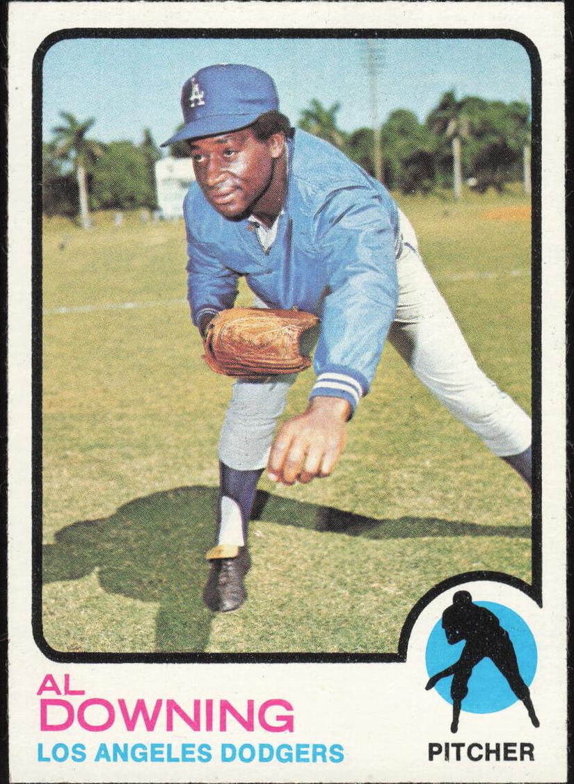 1973 Topps Baseball Al Downing #324 PSA 9