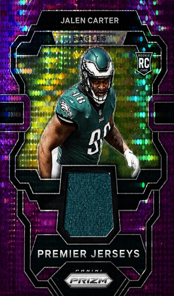2023 Panini Prizm Football Purple Pulsar Jalen Carter #PJ-JC SGC 9.5