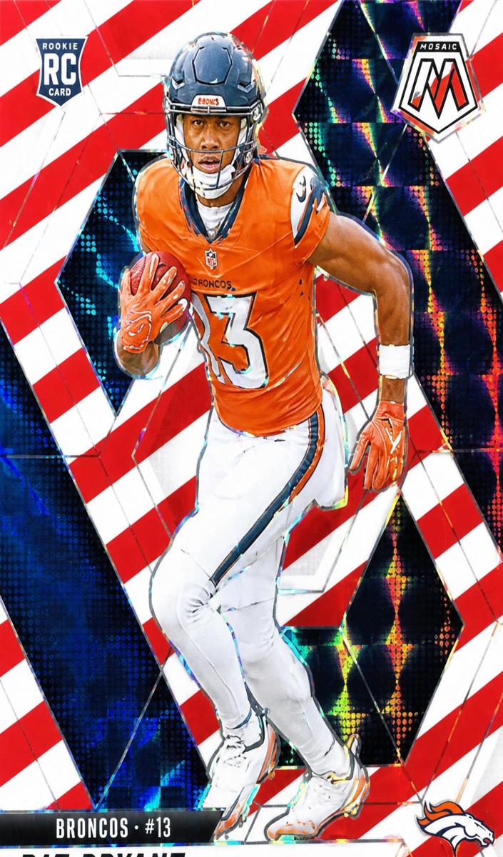 2025 Panini Mosaic Football Red and White Stripe Pat Bryant #379