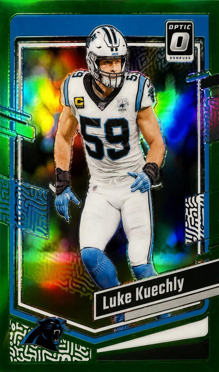 2023 Donruss Optic Football Lime Green Luke Kuechly #29