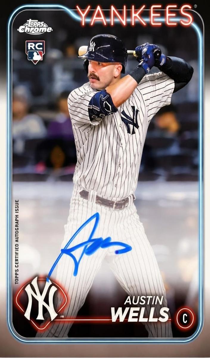 2024 Topps Chrome Baseball Austin Wells #RA-AW PSA 9