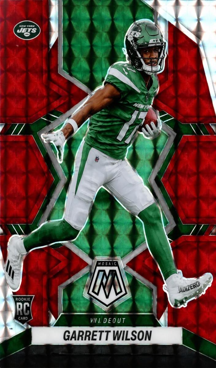 2022 Panini Mosaic Football Red Garrett Wilson #276 PSA 10