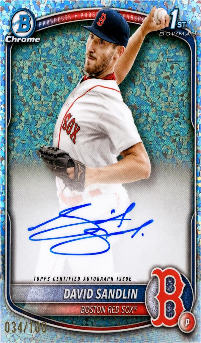2025 Bowman Chrome Baseball Mini-Diamond Refractor David Sandlin #CPA-DSA