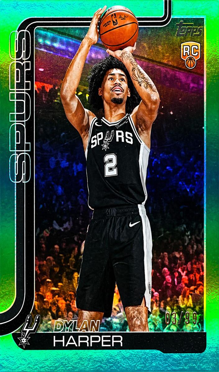 2025 Topps Basketball Green Rainbow Dylan Harper #202