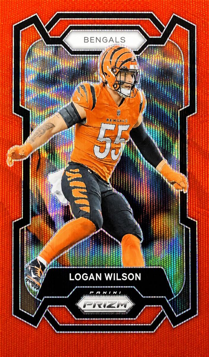 2023 Panini Prizm Football Red Wave Logan Wilson #60 PSA 10
