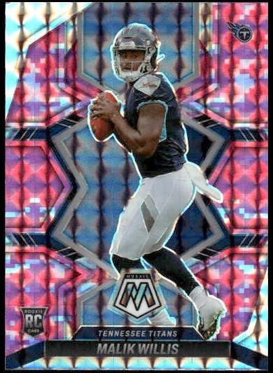 2022 Panini Mosaic Football Camo Pink Malik Willis #302