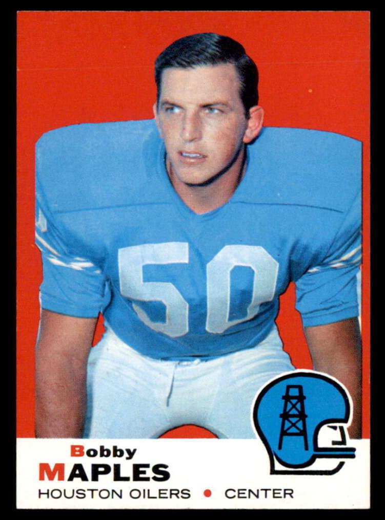 1969 Topps Football Bobby Maples #19 PSA 7.5