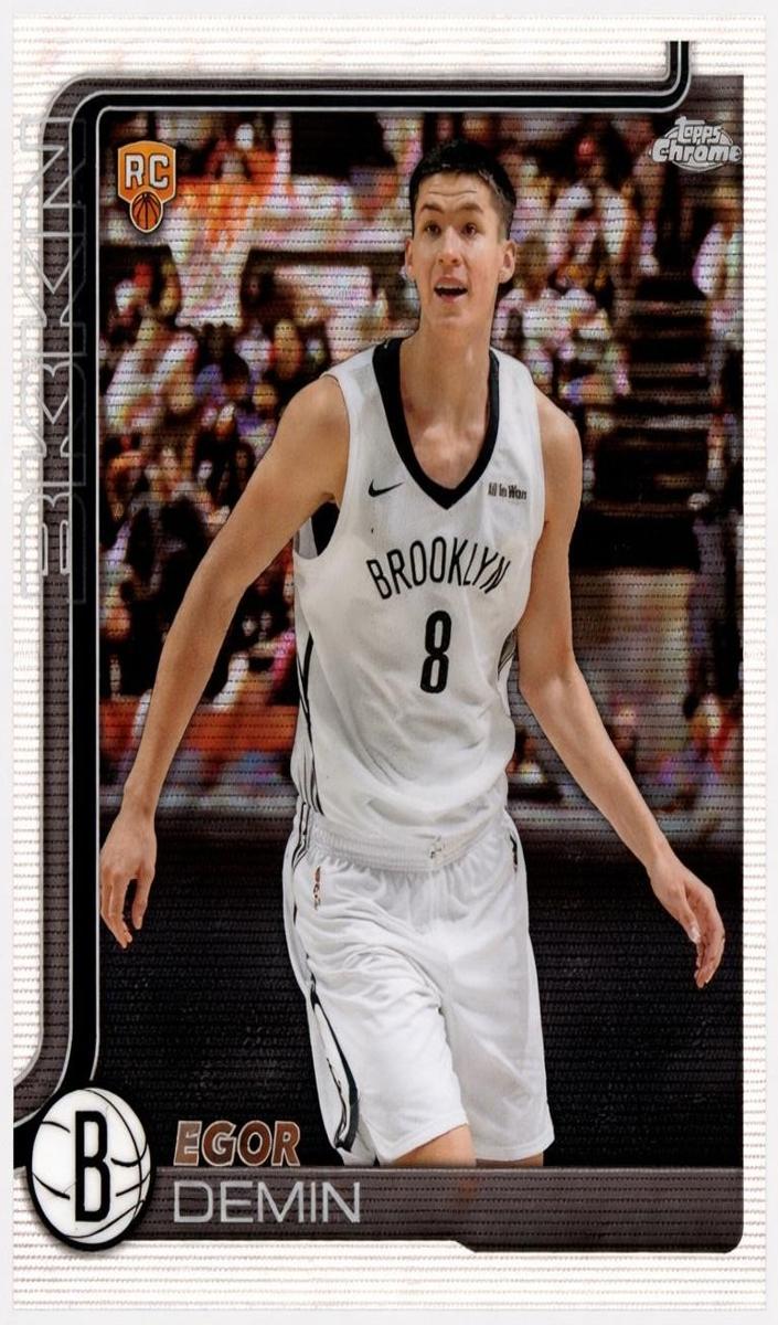 2025 Topps Chrome Basketball Wave Refractor Egor Demin #258