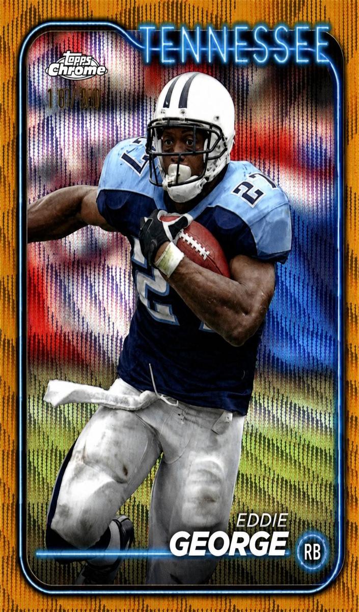 2024 Topps Chrome Football Gold Wave Refractor Eddie George #189