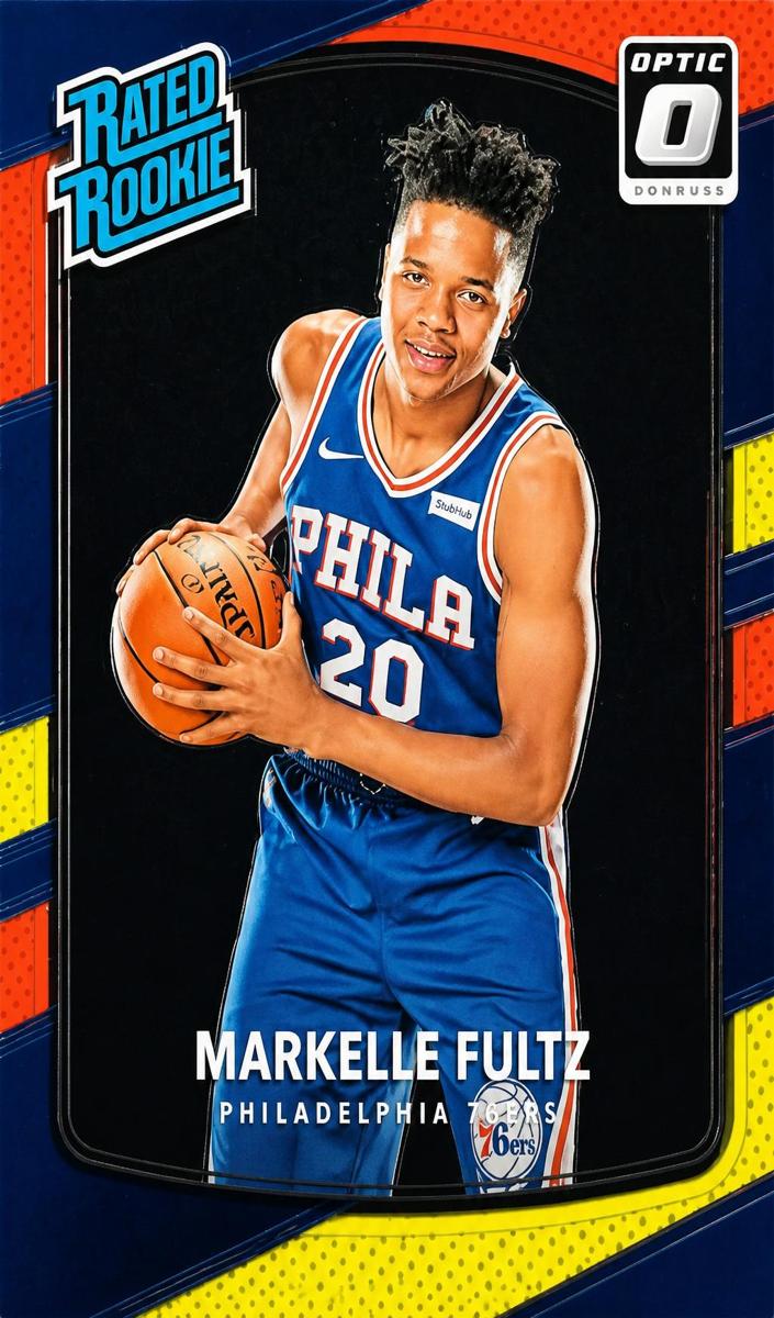 2017 Donruss Optic Basketball Red Yellow Markelle Fultz #200 PSA 9