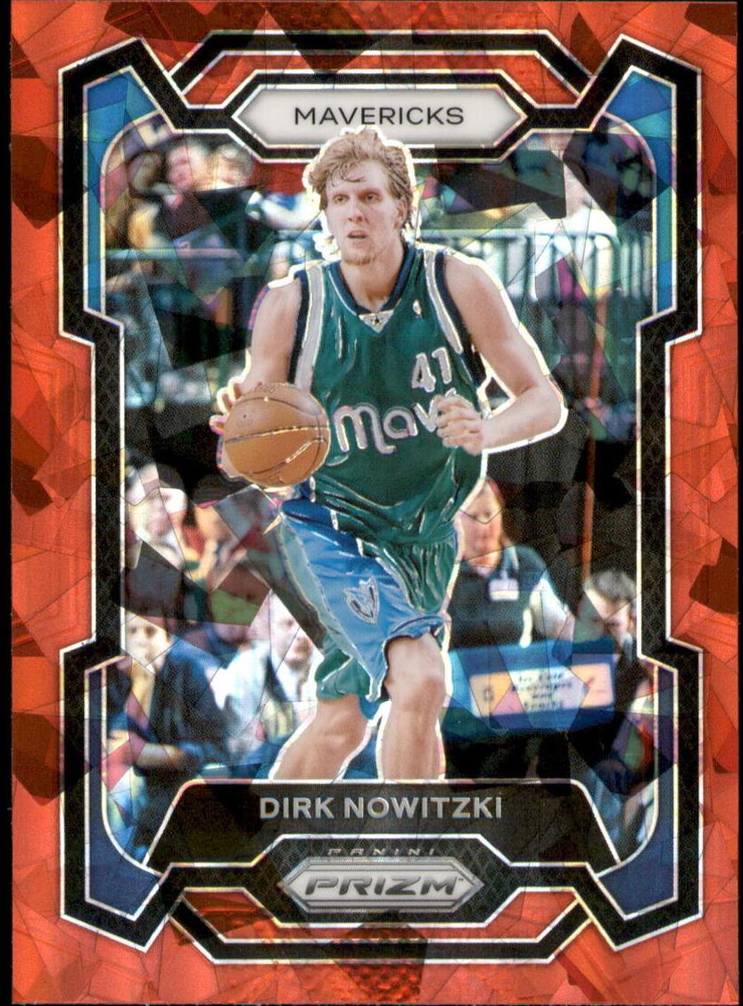 2023 Panini Prizm Basketball Red Ice Dirk Nowitzki #187 PSA 8.5