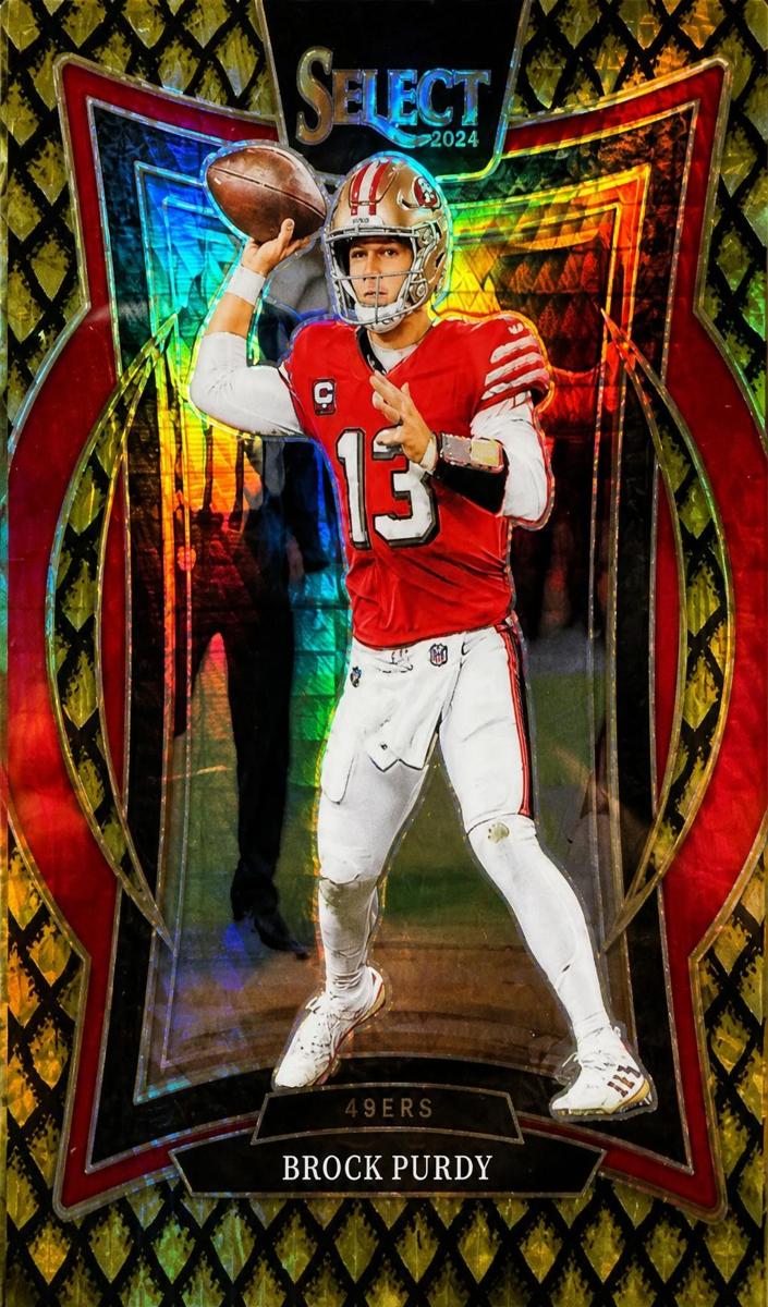 2024 Panini Select Football Gold Dragon Scale Brock Purdy #37