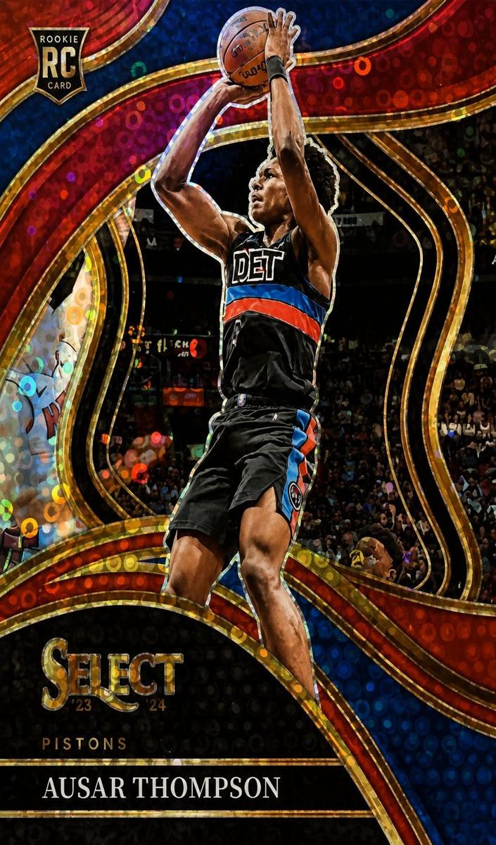 2023 Panini Select Basketball Red Disco Ausar Thompson #284