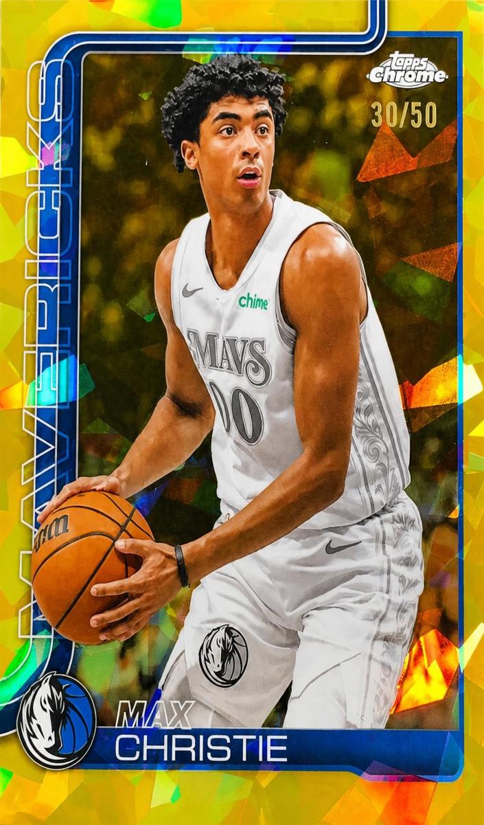 2025 Topps Chrome Sapphire Basketball Gold Max Christie #33 PSA 9