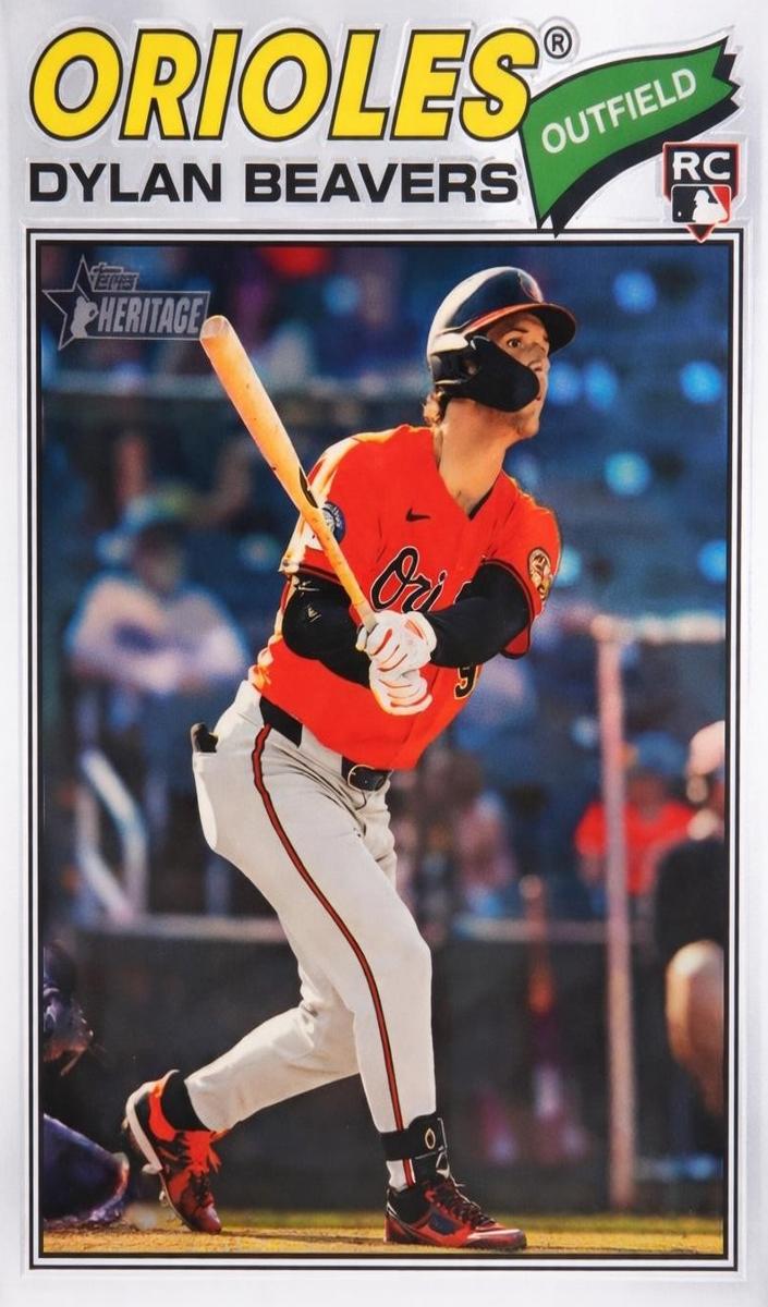 2026 Topps Heritage Baseball Refractor Dylan Beavers #48