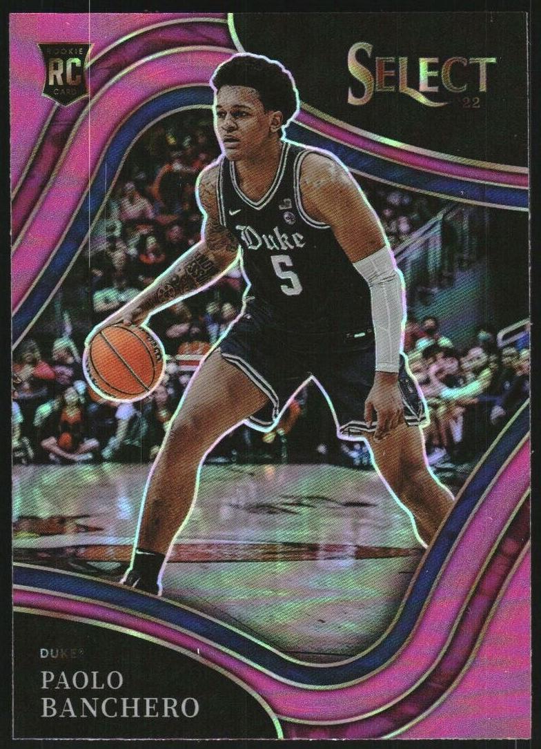 2022 Panini Chronicles Draft Picks Basketball Pink Paolo Banchero #3 PSA 9
