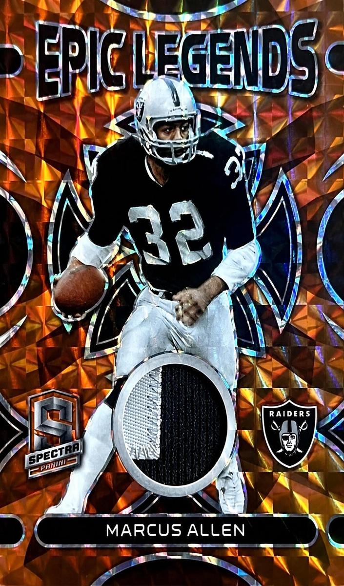 2023 Panini Spectra Football Neon Orange Marcus Allen #ELM-MAL