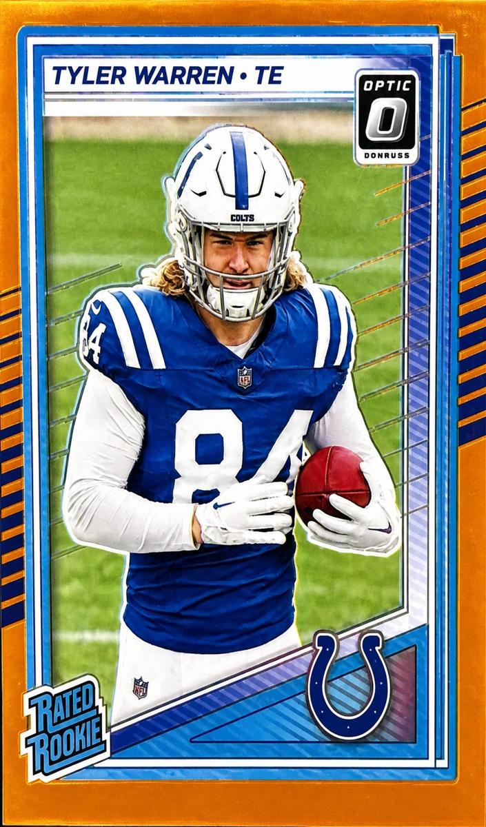 2025 Donruss Optic Football Orange Tyler Warren #234