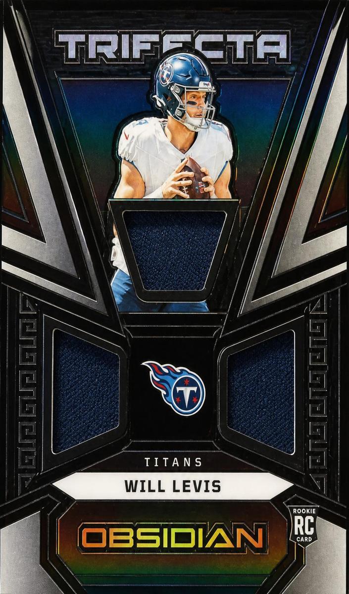 2023 Panini Obsidian Football Will Levis #TRI-WLE PSA 9