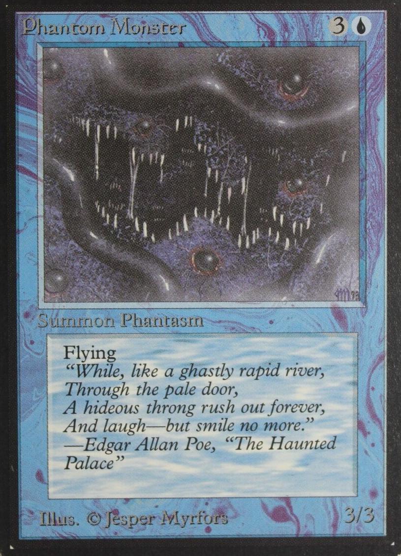 1993 Magic The Gathering Alpha Phantom Monster #NNO