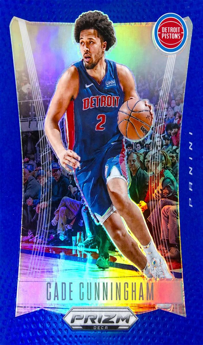 2023 Panini Prizm Deca Basketball Blue Cade Cunningham #291