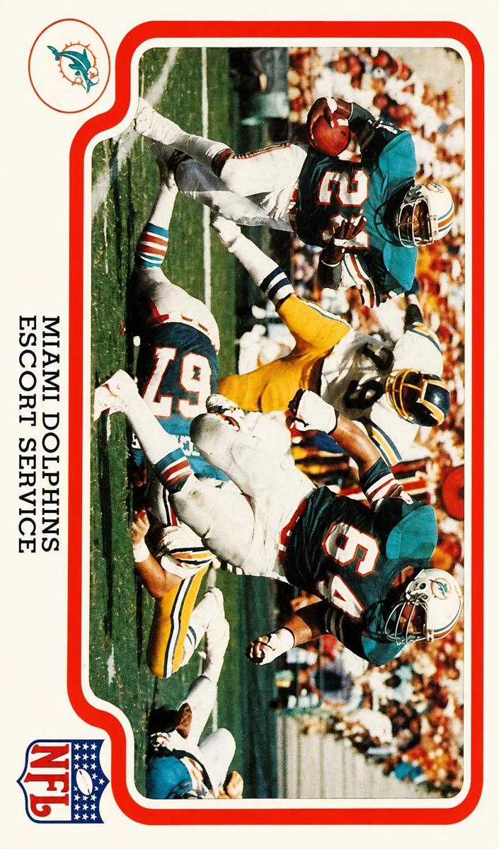 1979 Fleer Team Action Football Miami Dolphins #27