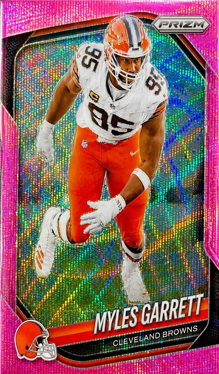 2025 Panini Prizm Football Pink Wave Myles Garrett #73