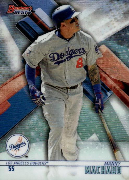 2018 Bowman's Best Baseball Refractor Manny Machado #10 PSA 10