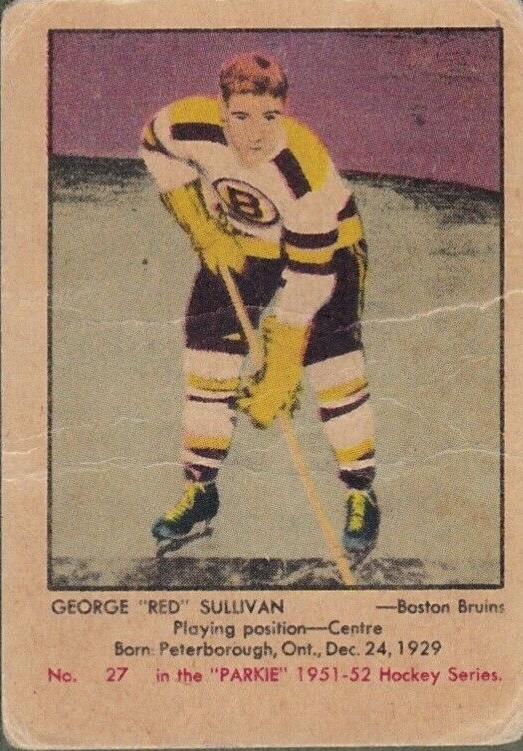 1951 Parkhurst Hockey George Sullivan #27 PSA 5