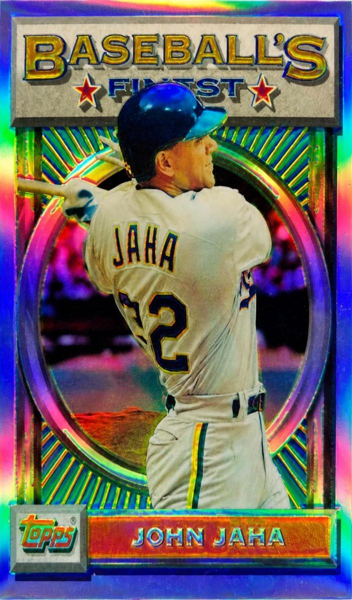 1993 Topps Finest Baseball Refractor John Jaha #152