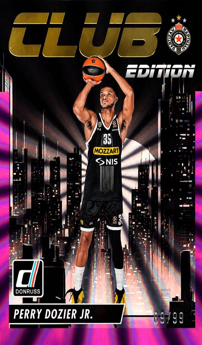 2023 Donruss Turkish Airlines EuroLeague Basketball Purple Laser Perry Dozier Jr #3