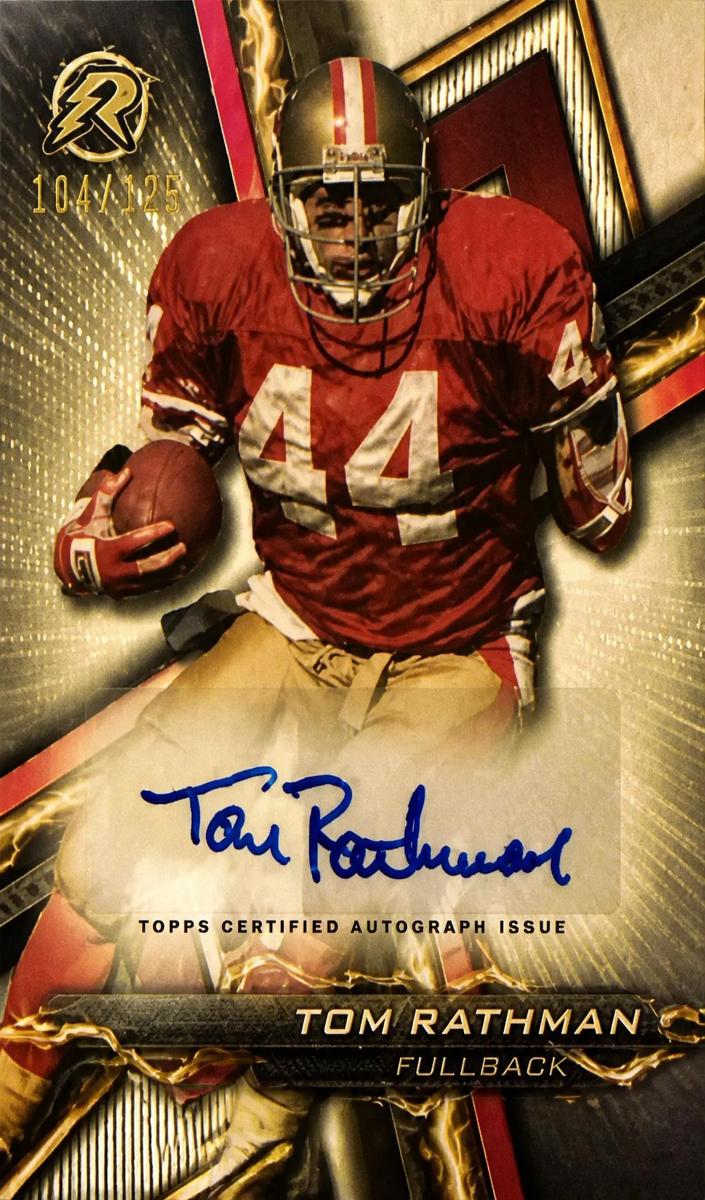 2023 Topps Composite Football White Surge Tom Rathman #RA-TR