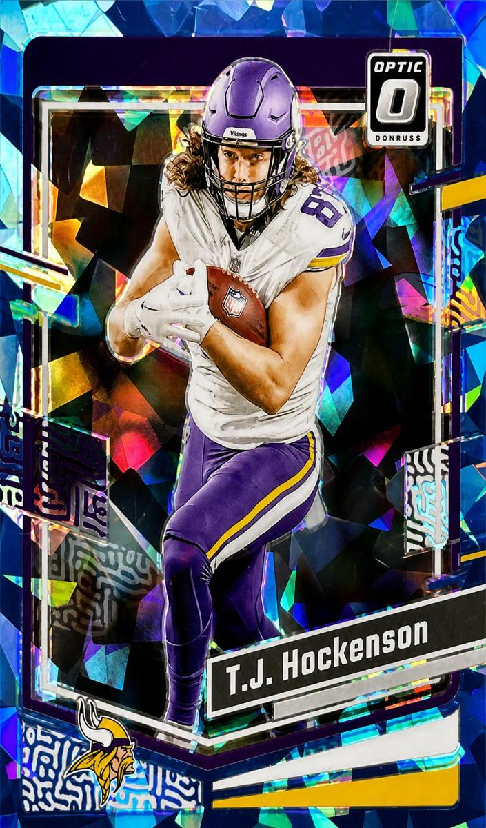 2023 Donruss Optic Football Ice T.J. Hockenson #127 PSA 10