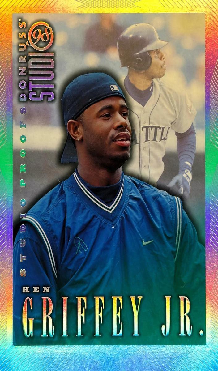 1998 Donruss Studio Baseball Silver Ken Griffey Jr. #112 PSA 9