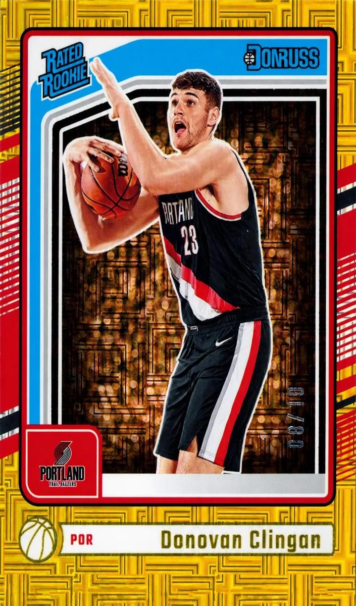 2024 Panini Donruss Basketball Choice Gold Donovan Clingan #223