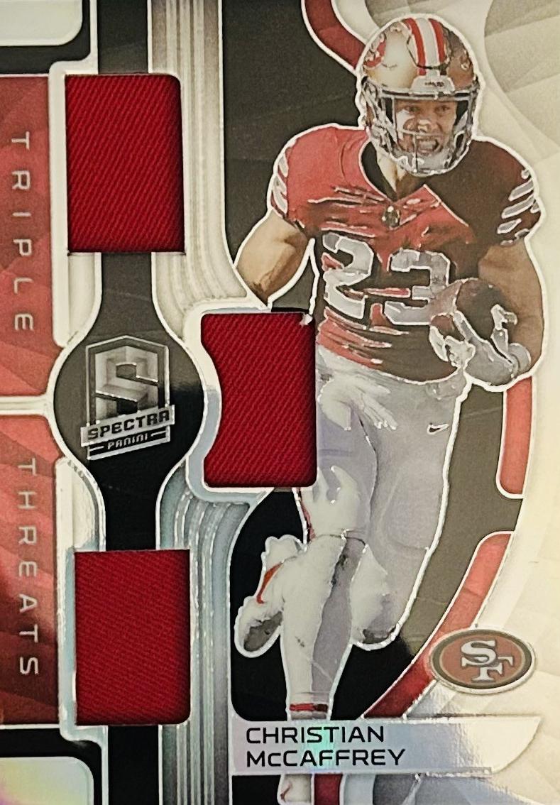 2023 Panini Spectra Football Christian McCaffrey #TT-CMC