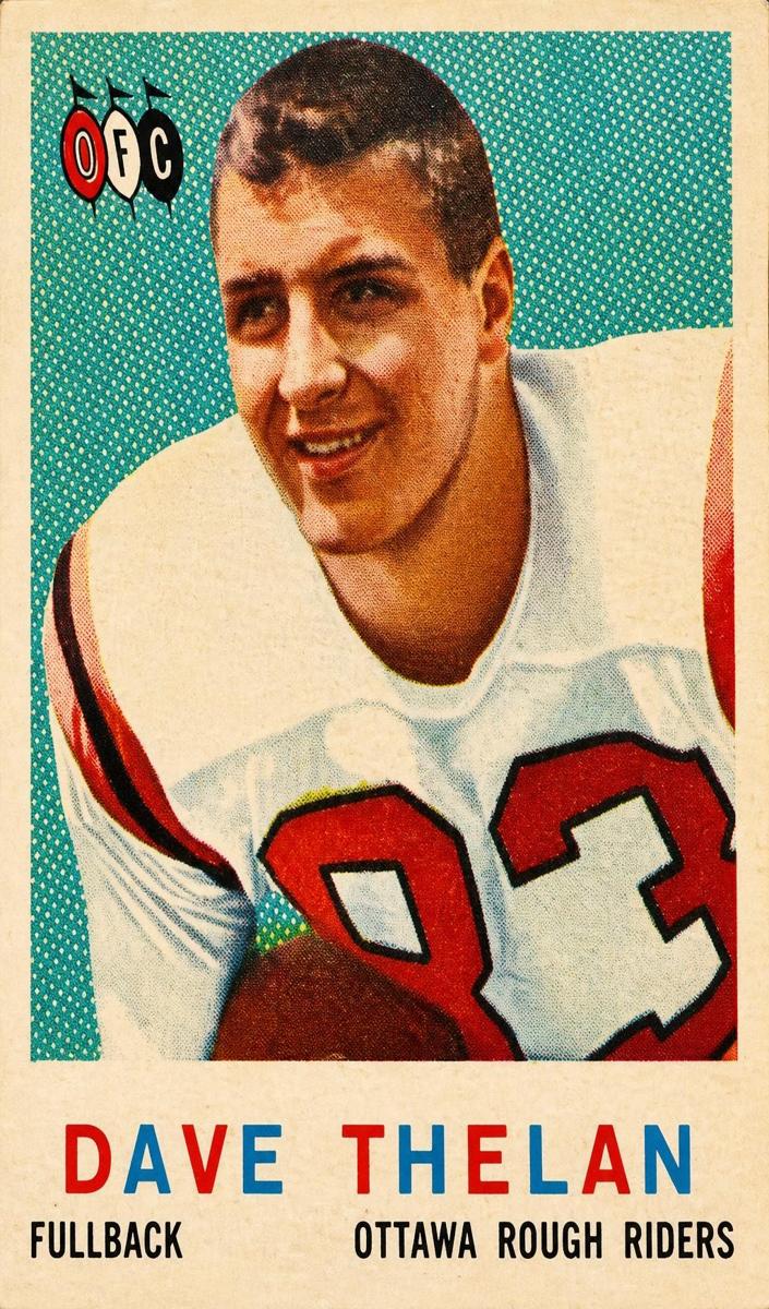 1959 Topps CFL Football Dave Thelan #58 PSA 6