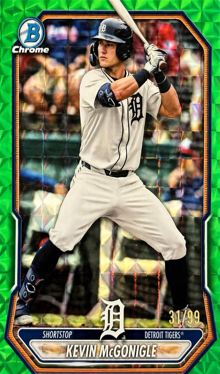 2026 Bowman Baseball Green Geometric Kevin McGonigle #BCP-145