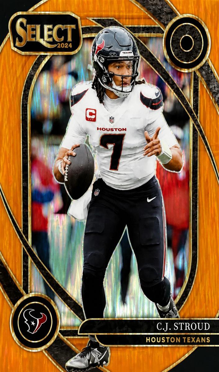 2024 Panini Select Football Orange Prizm Shock C.J. Stroud #233