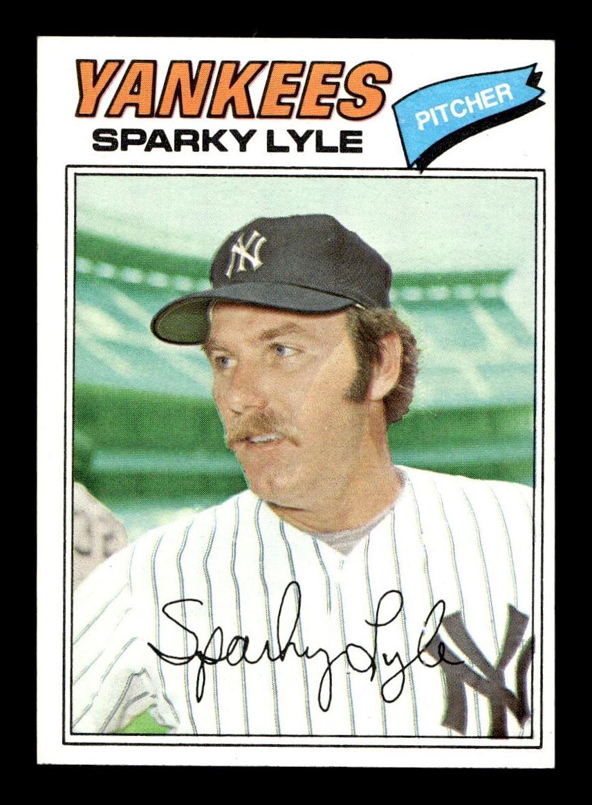 1977 Topps Burger King New York Yankees Baseball Sparky Lyle #10