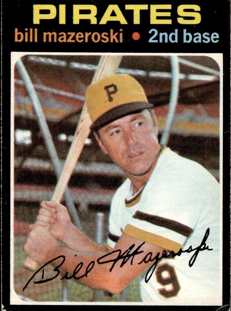 1971 O-Pee-Chee Baseball Bill Mazeroski #110 PSA 8