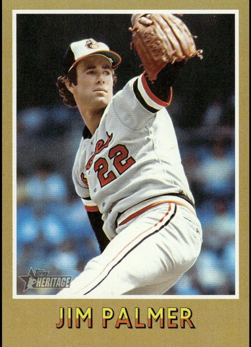 2024 Topps Heritage Baseball Gold Foil Jim Palmer #75BS-2