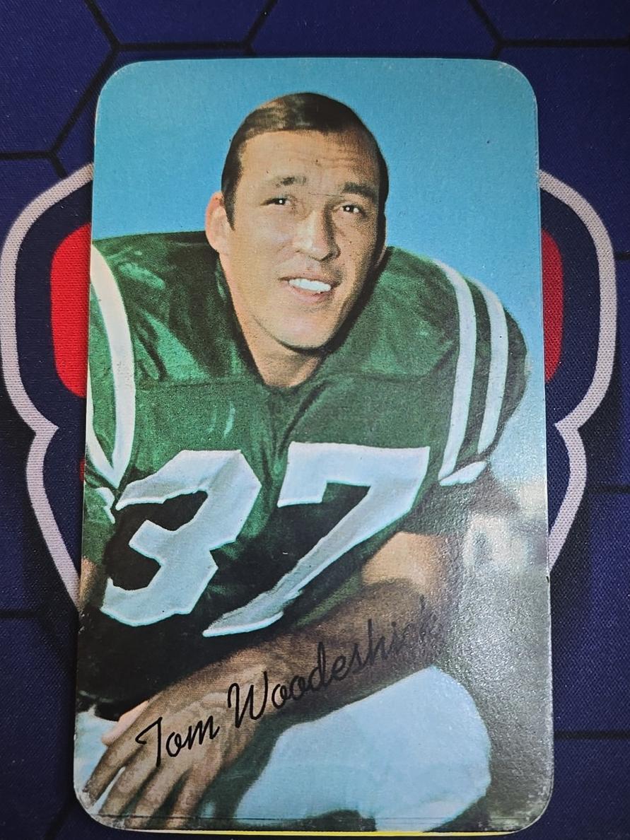 1970 Topps Super Football Tom Woodeshick #23 PSA 9