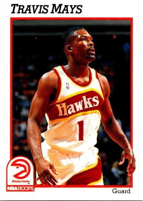 1991 Hoops Basketball Travis Mays #335