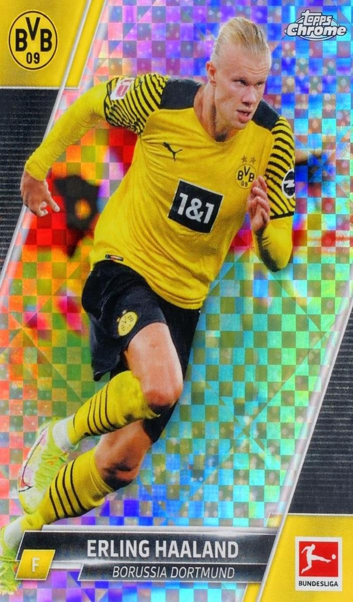 2021 Topps Chrome Bundesliga Soccer X-Fractor Erling Haaland #30